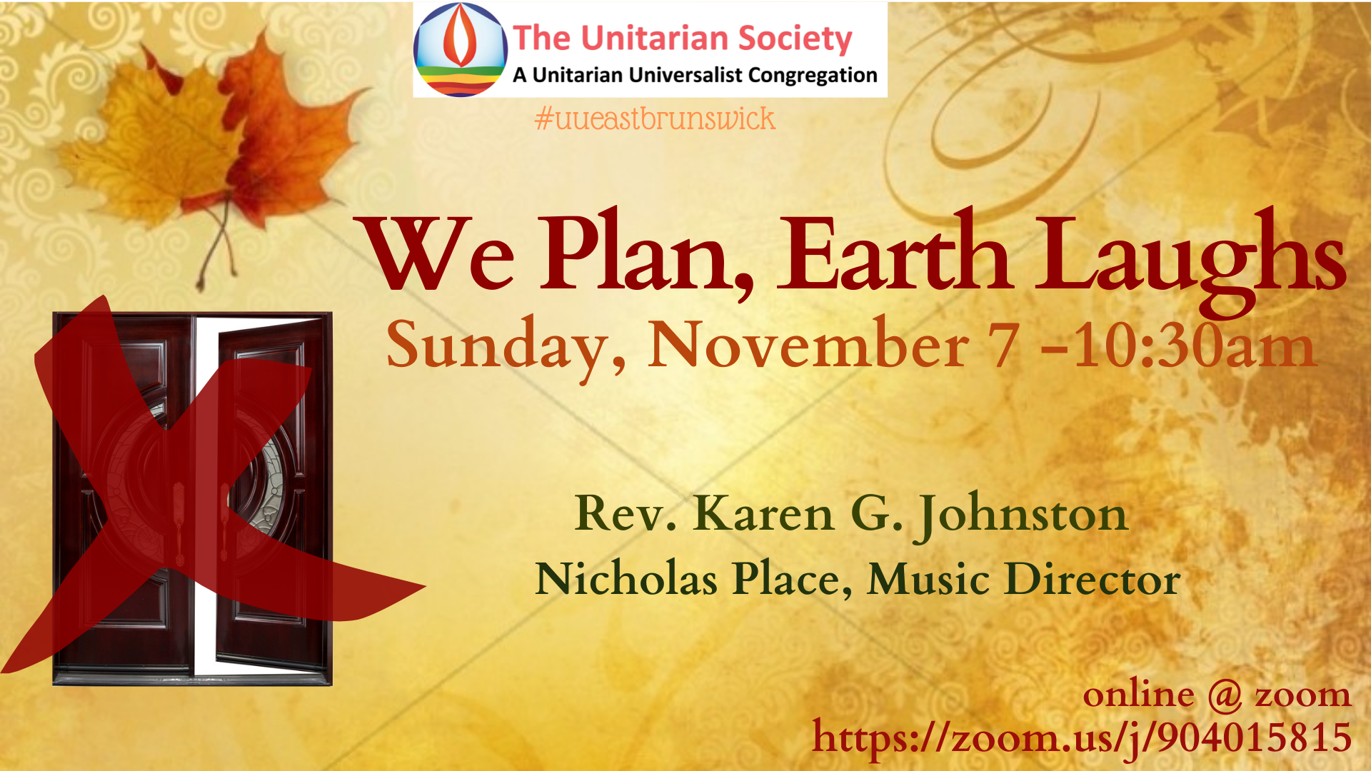 We Plan, Earth Laughs (sermon)