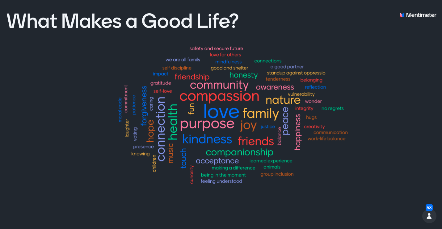 What Makes a Good Life? (sermon)