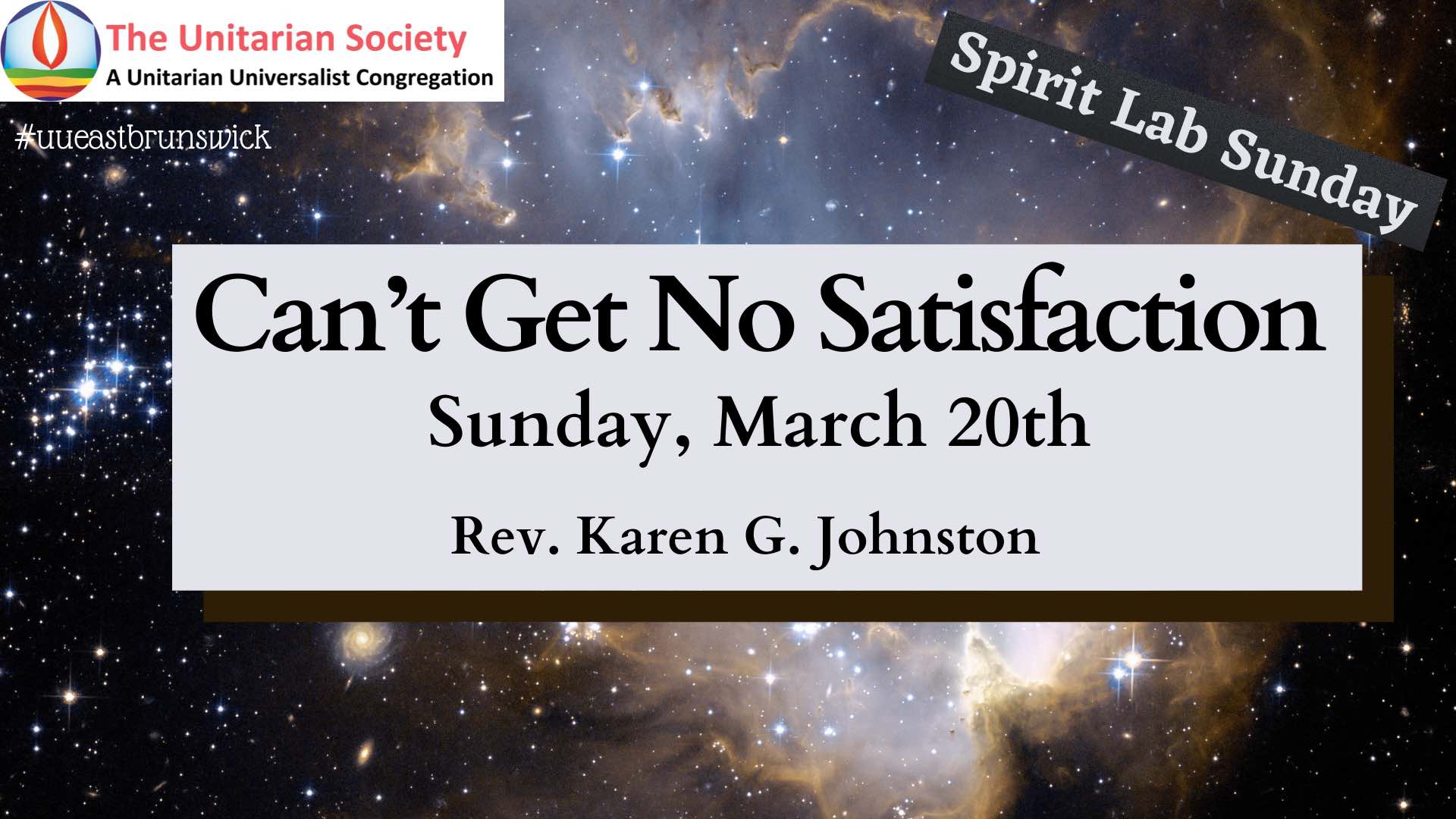 Can’t Get No Satisfaction (sermon)
